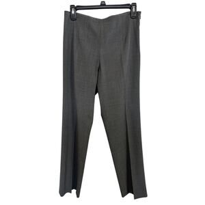 Vtg Y2K Gap Stretch Wool Blend Gray Straight Trousers Size 6 Academia Preppy